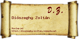 Diószeghy Zoltán névjegykártya